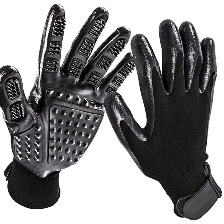 Pet Grooming Glove For Shedding Removal And Massage Cleaning Tool