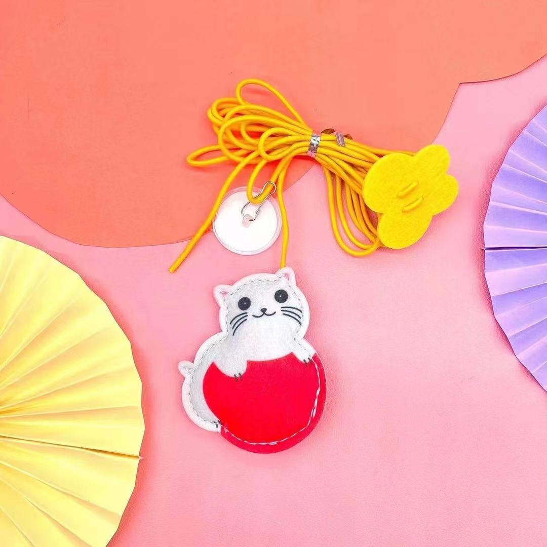 Pet Interactive Rope Grabbing Mouse Telescopic Hanging Toy