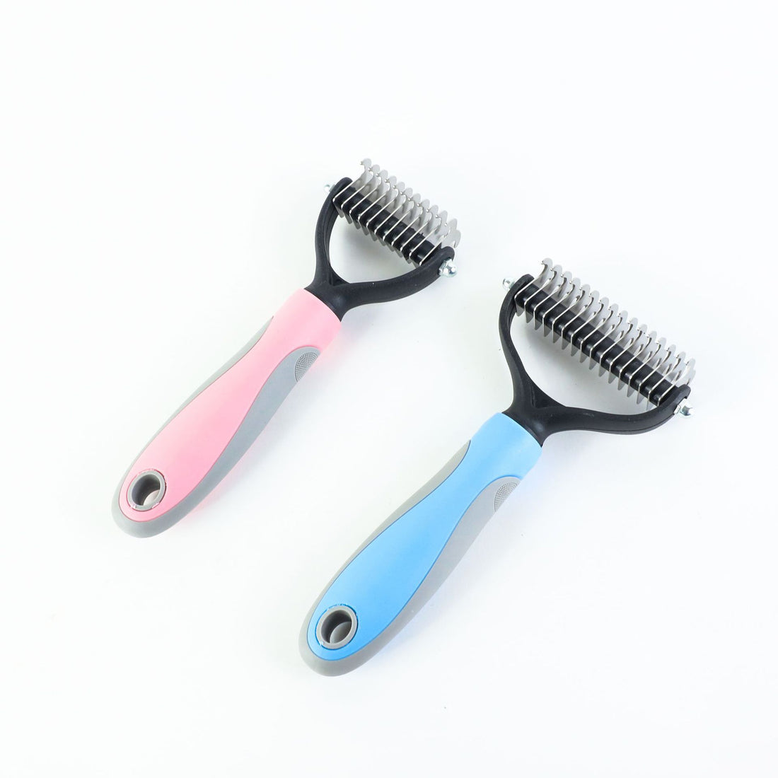 Stainless Steel Double Sided Pet Grooming Comb For Hair Removal And Dematting
