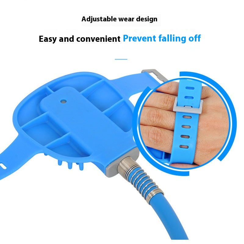 Pet Bathing Glove With Silicone Nozzle And Massage Shower Brush