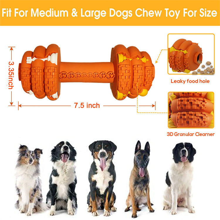 Durable Pet Chew Toy Food Grade Tooth Cleaning Interactive Toy Medium Large Pets