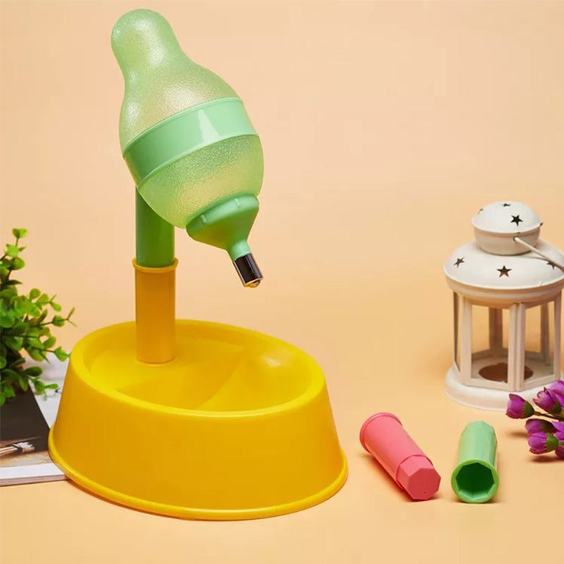 Automatic Height Adjustable Pet Water Dispenser Stand Fountain Feeding Bowl