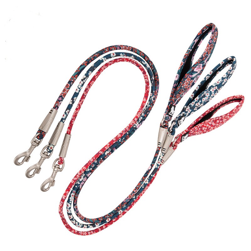 Outdoor Pet Floral Round Hand Holding Rope