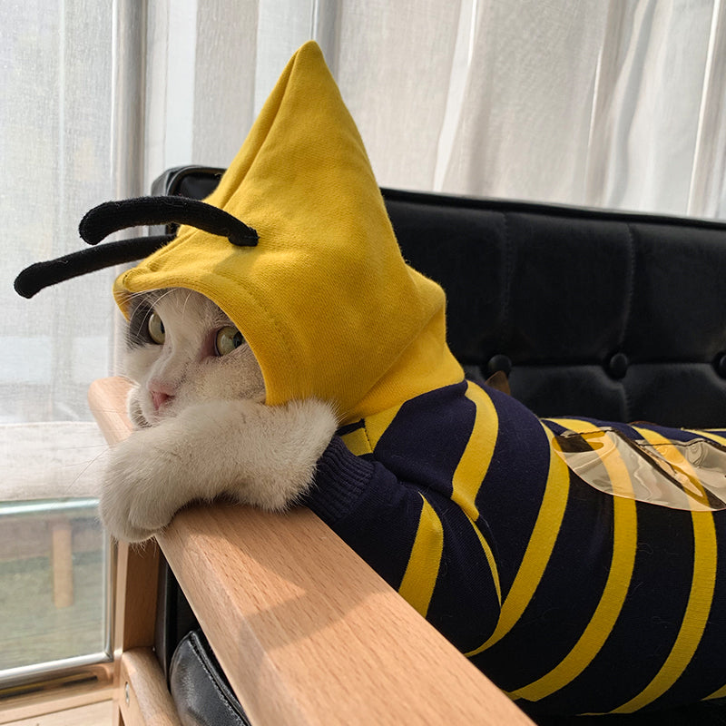 Pet Winter Warm Plush Hooded Costume Coat Jacket