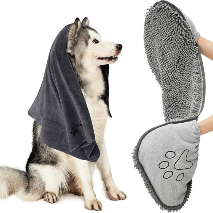 Highly Absorbent Pet Bath Towel For Fast Drying Use