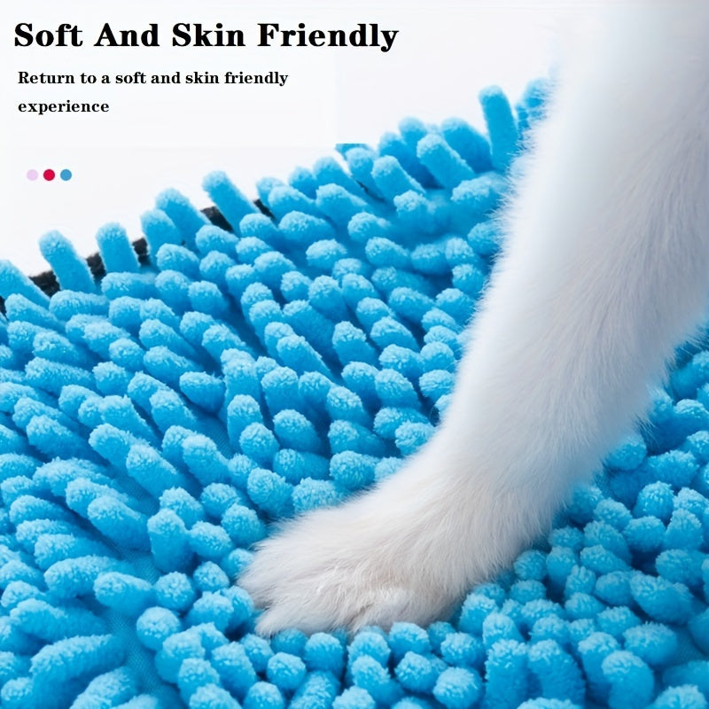Microfiber Quick Dry Pet Towel With Hand Pockets For Fast Absorption