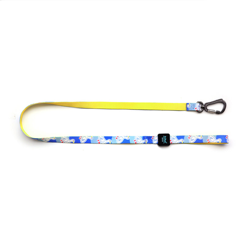 Pet Ribbon Printed Traction Rope For Comfortable Walking Control