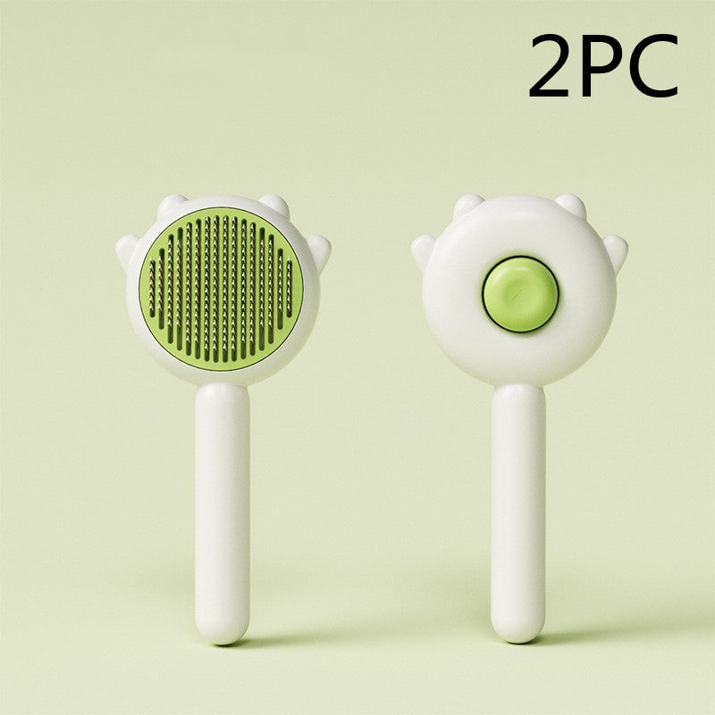 Pet Grooming Comb With Massage Function For Easy Hair Removal