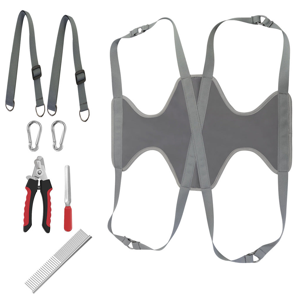 Pet Grooming Hammock Harness Kit For Safe Nail Trimming And Care