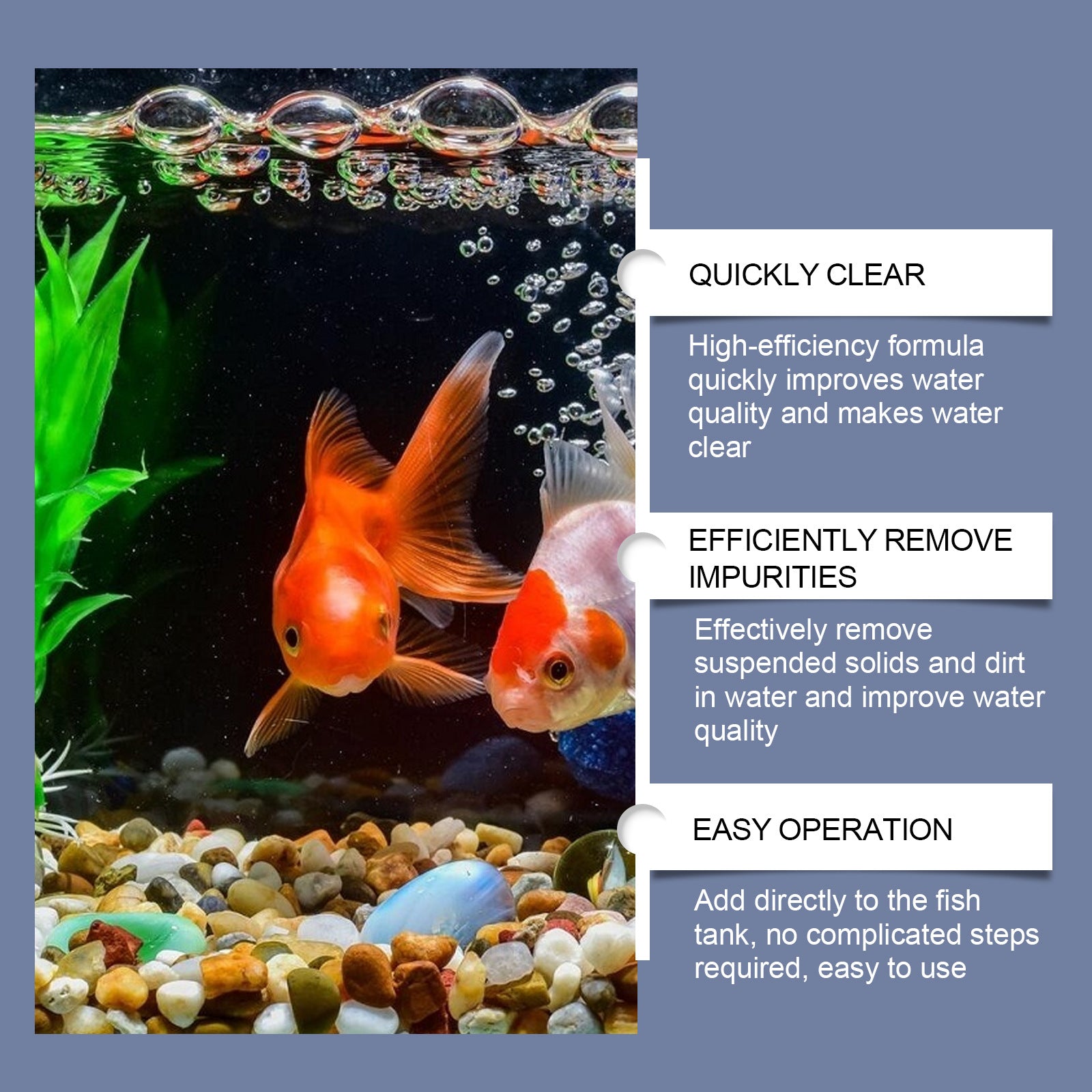 Water Decontamination Cleaner For Pet Tank Water Quality
