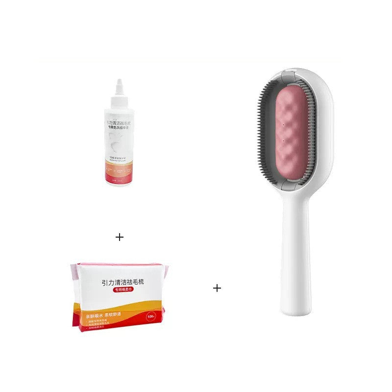Pet Grooming Brush With Tank For Detangling And Hair Removal