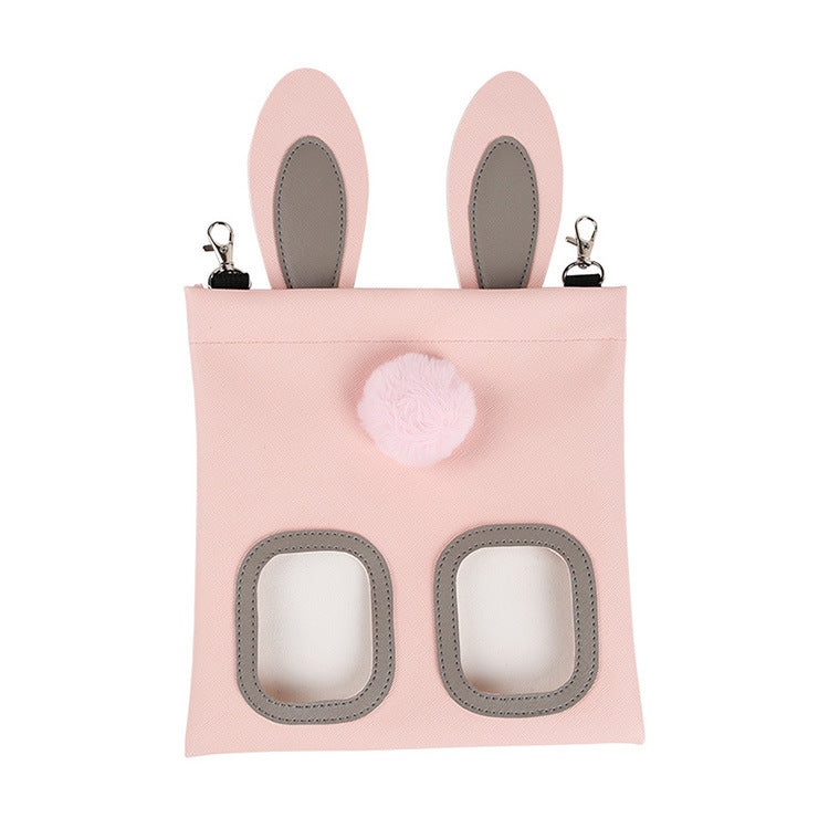 Cute Straw Bag Pet Hay Feeder For Small Animal Cage
