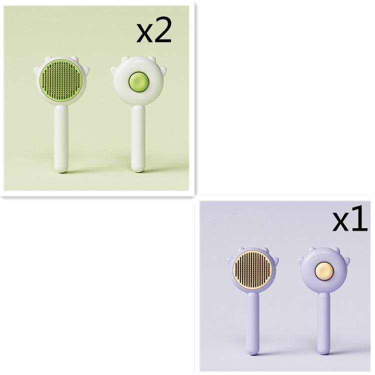 Pet Grooming Comb With Massage Function For Easy Hair Removal