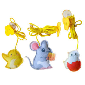 Pet Interactive Rope Grabbing Mouse Telescopic Hanging Toy
