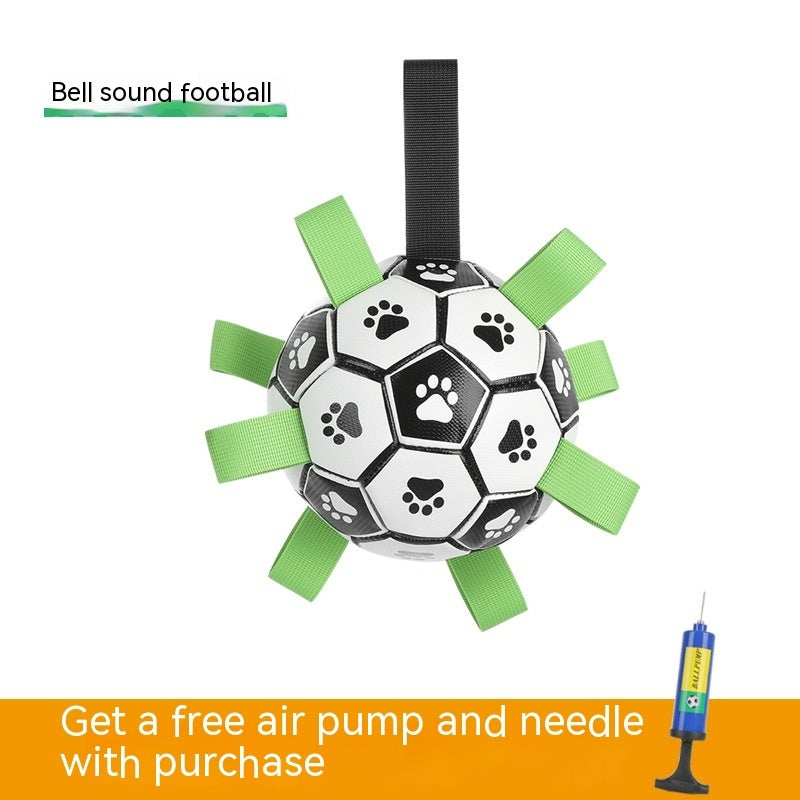 Pet Interactive Football Outdoor Training Bite Chew Teething Ball Toy