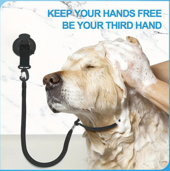 Pet Bathing Suction Cup Restraint System For Safe Grooming Control