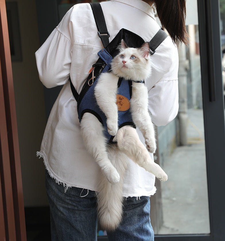 Portable Pet Backpack For Spring Outdoor Travel Use
