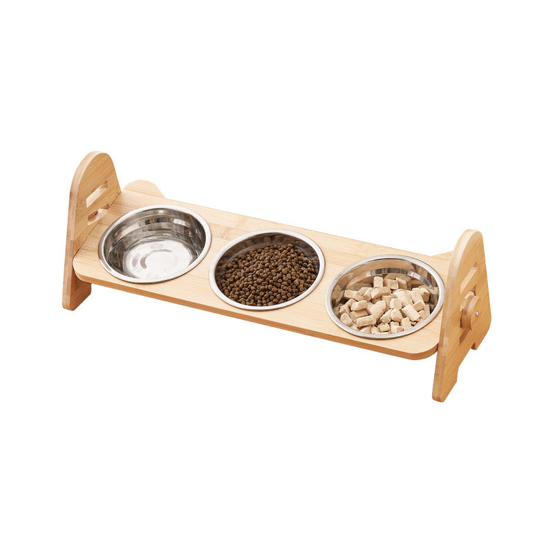 Oblique Mouth Pet Cervical Spine Protection Drinking Bowl