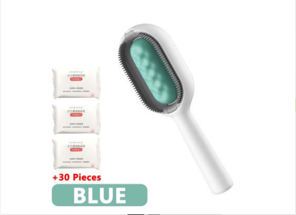 Pet Grooming Brush With Tank For Detangling And Hair Removal