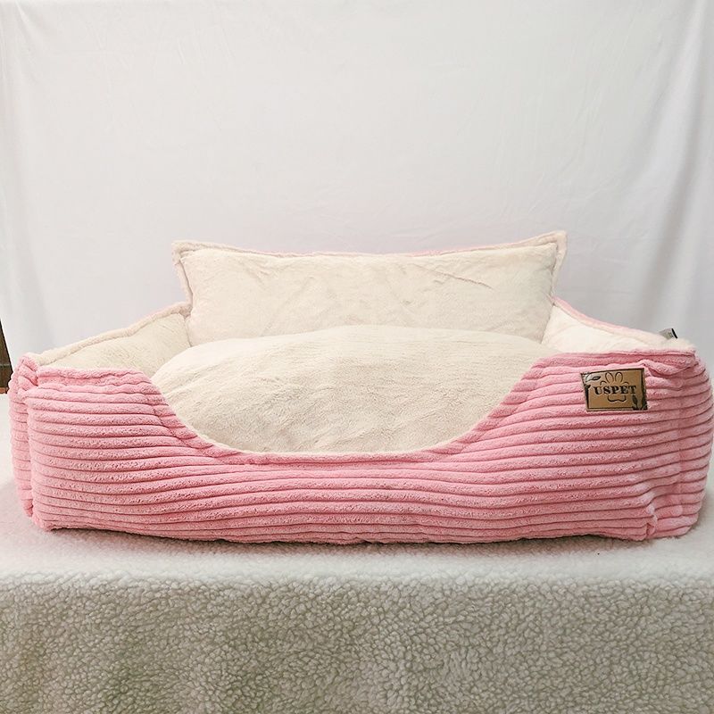 Pet Removable Washable Plush Warm Kennel Bed