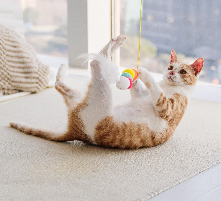 Pet Interactive Rope Grabbing Mouse Telescopic Hanging Toy
