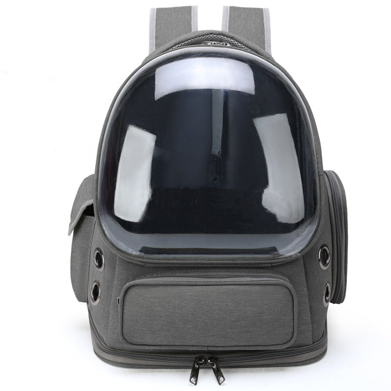Portable Transparent Pet Backpack For Travel And Outdoor Use
