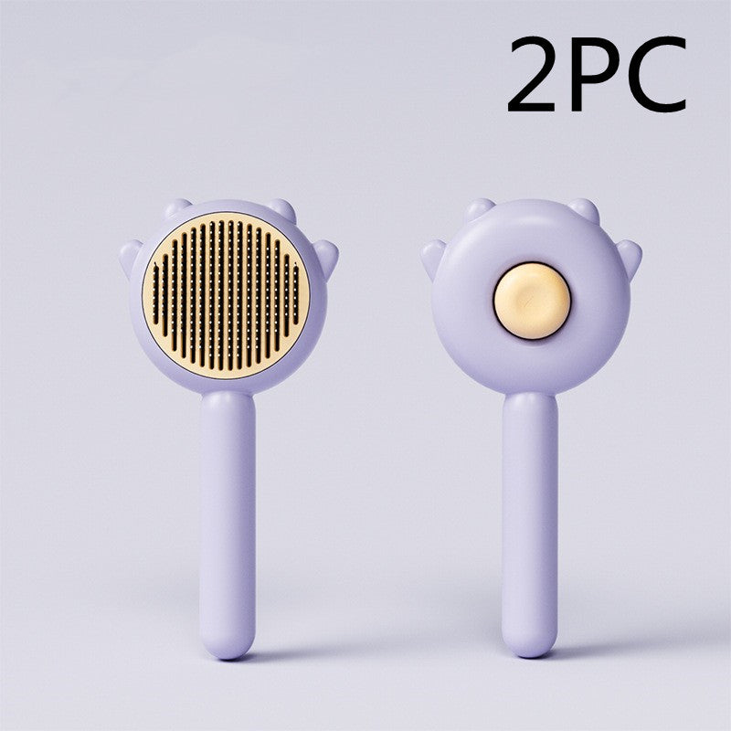 Pet Grooming Comb With Massage Function For Easy Hair Removal