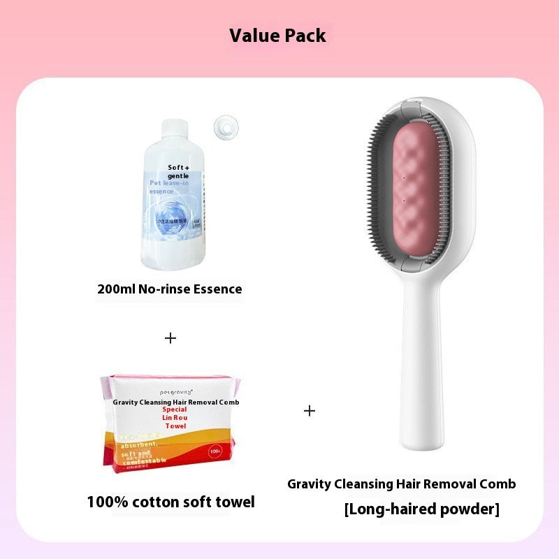 Pet Grooming Brush With Tank For Detangling And Hair Removal