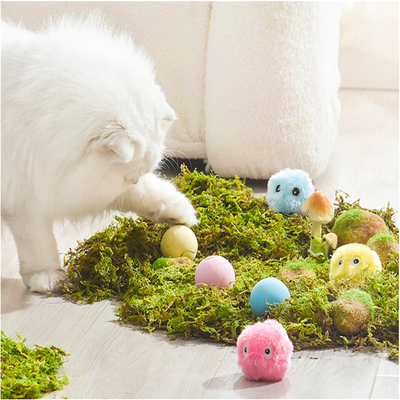 Kitty Calling Light Emitting Teasing Ball Catnip Sound Long Lasting Molar Pet Toy