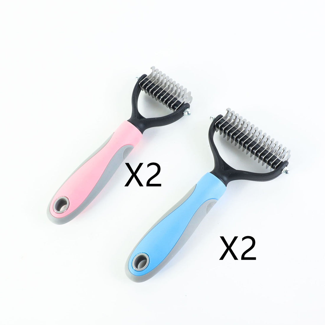 Stainless Steel Double Sided Pet Grooming Comb For Hair Removal And Dematting