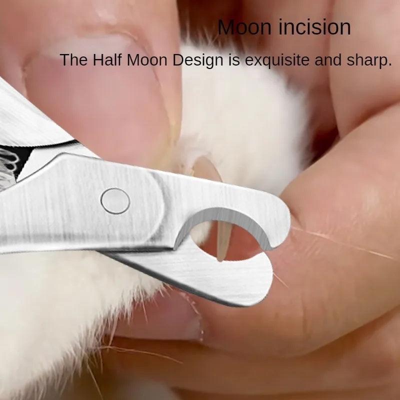 Professional Pet Nail Clipper With Safety Stainless Steel Trimming Tool