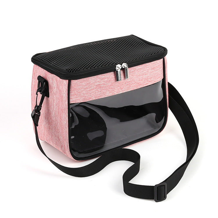 Crossbody Pet Carrier Bag For Small Animal Travel Cage