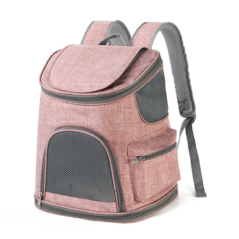 Pet Oxford Cloth Portable Shoulder Backpack Bag
