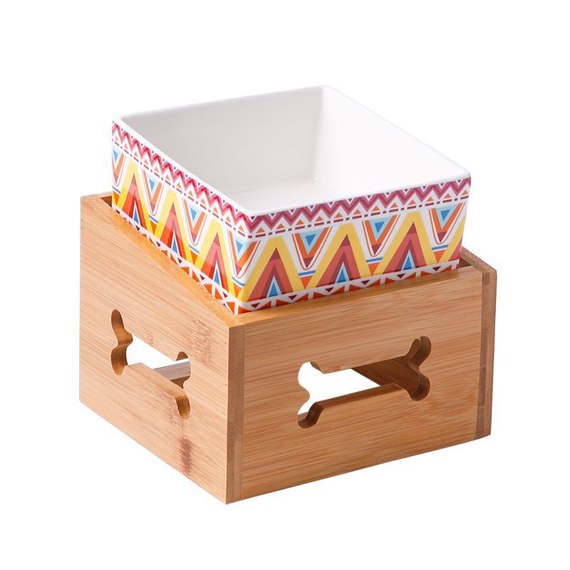 Pet Large Capacity High Stand Ceramic Bowl