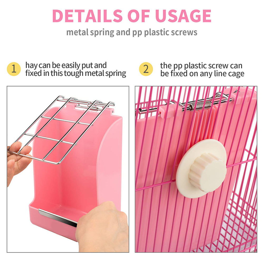 Grass Feeder For Pet Hay And Foraging System