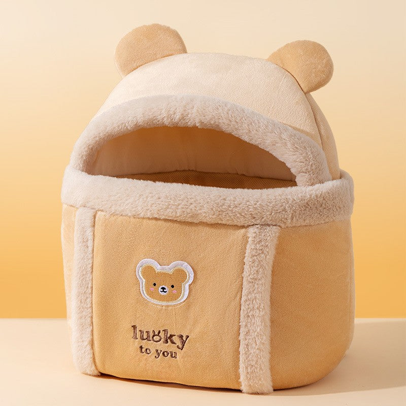 Pet Animal Shaped Diaper Bag Off Shoulder Portable Backpack