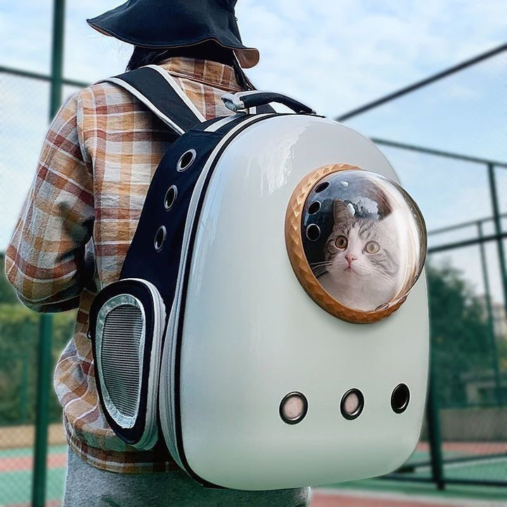 Plus Size Space Capsule Pet Backpack For Travel And Outdoor Use