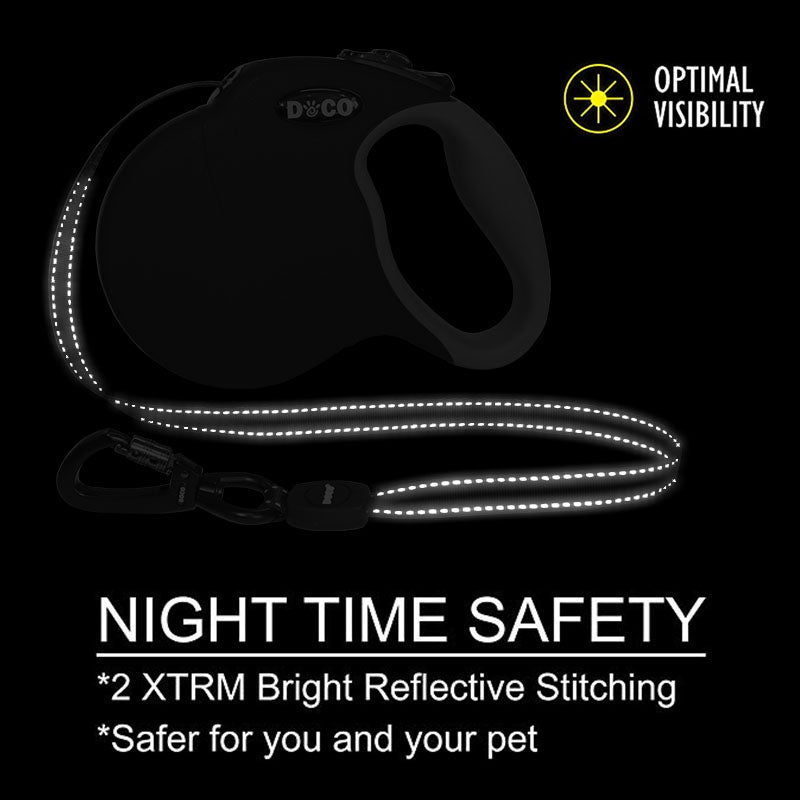 Automatic Retractable Traction Rope Reflective Walking Rope