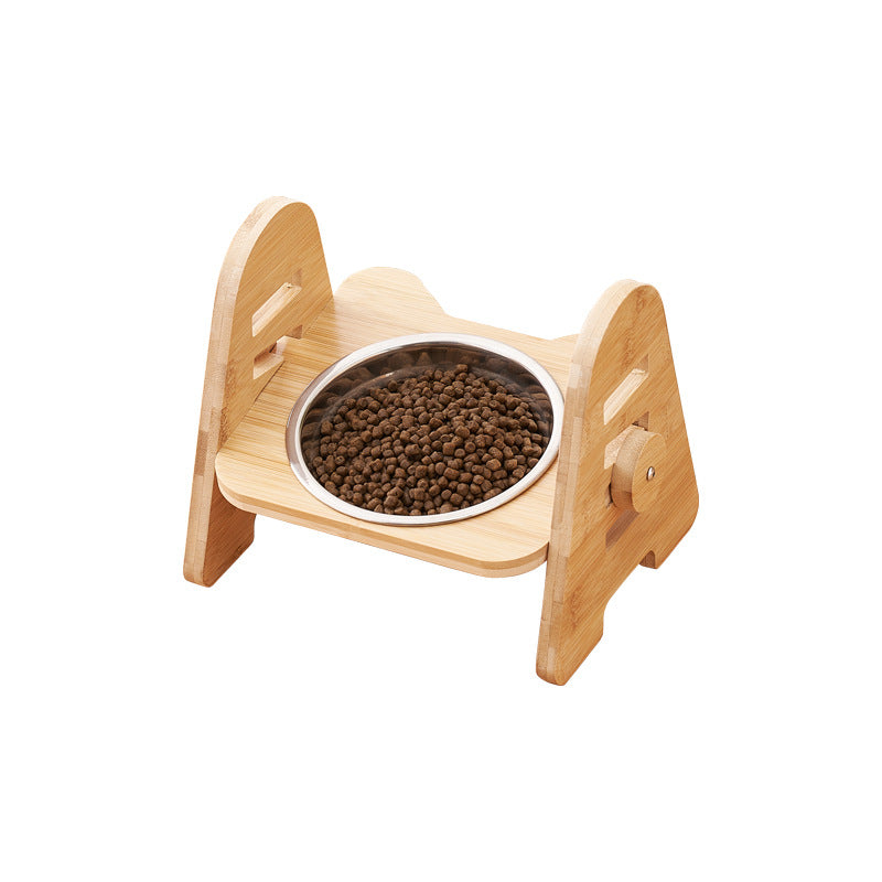 Oblique Mouth Pet Cervical Spine Protection Drinking Bowl