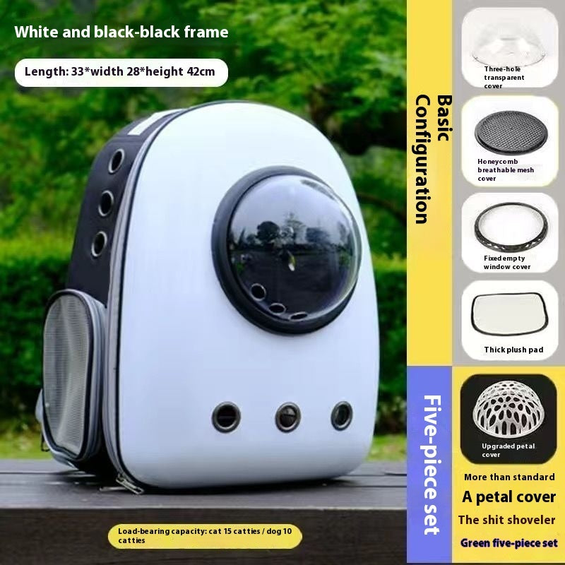 Plus Size Space Capsule Pet Backpack For Travel And Outdoor Use