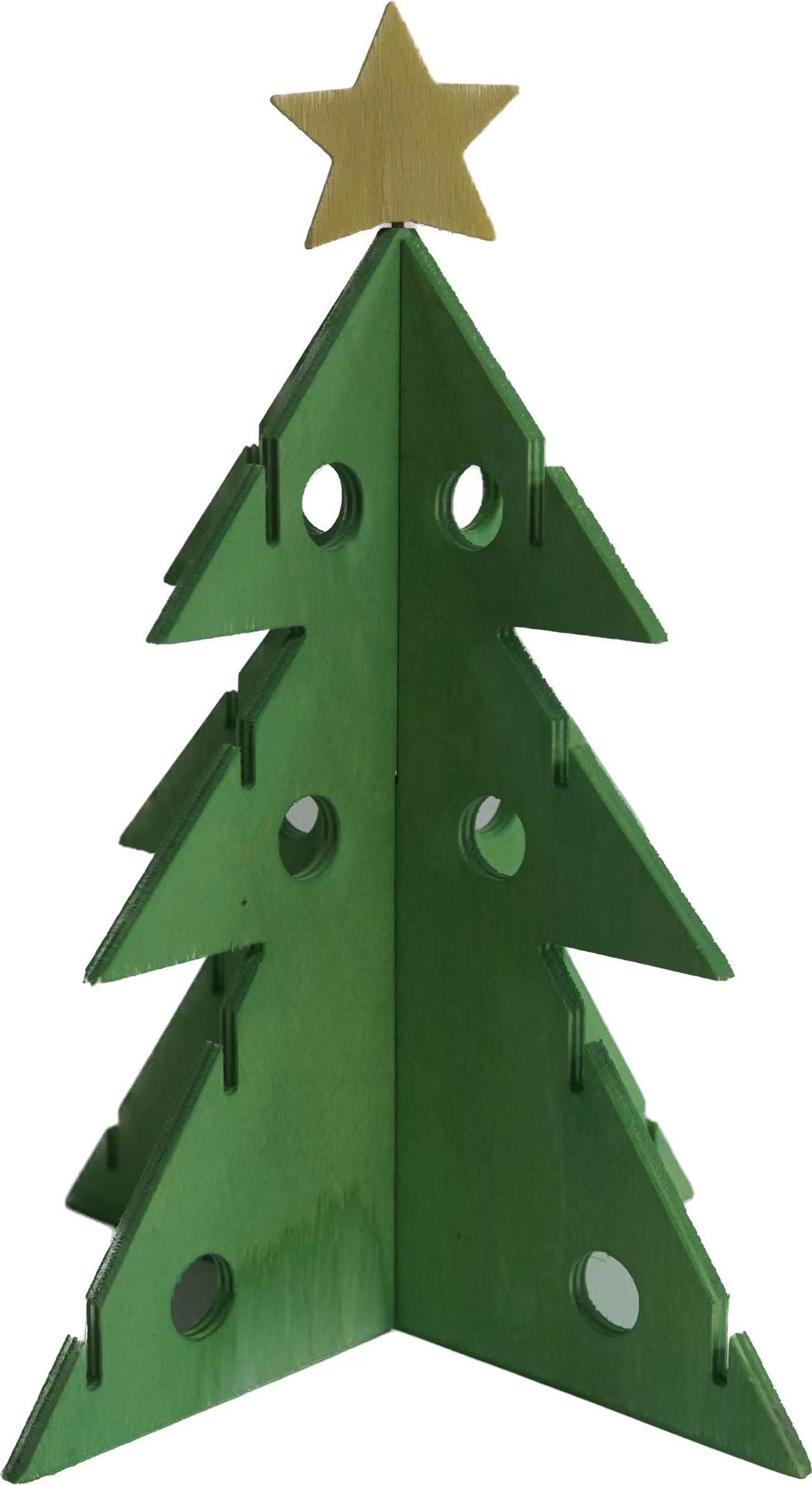 Christmas Tree Rabbit Feeder Wooden Pet Hay And Vegetable Rack Puzzle Toy