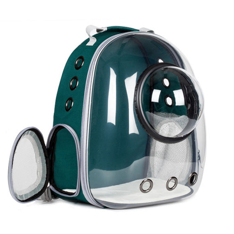 Pet Transparent Skylight Breathable Large Capacity Backpack Bag