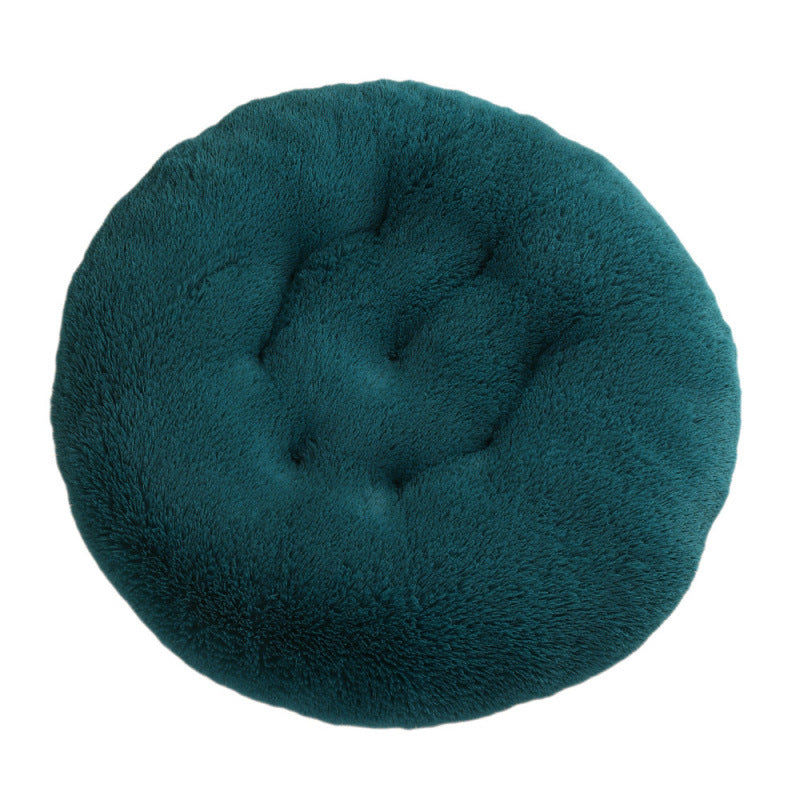 Pet Round Plush Warm Sleeping Mat Bed House