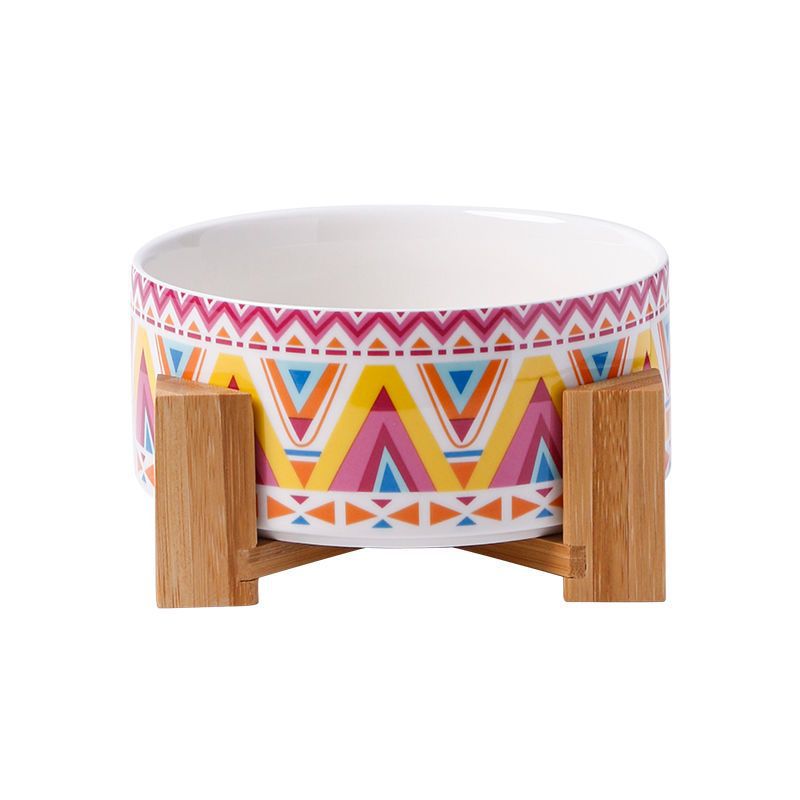 Pet Large Capacity High Stand Ceramic Bowl