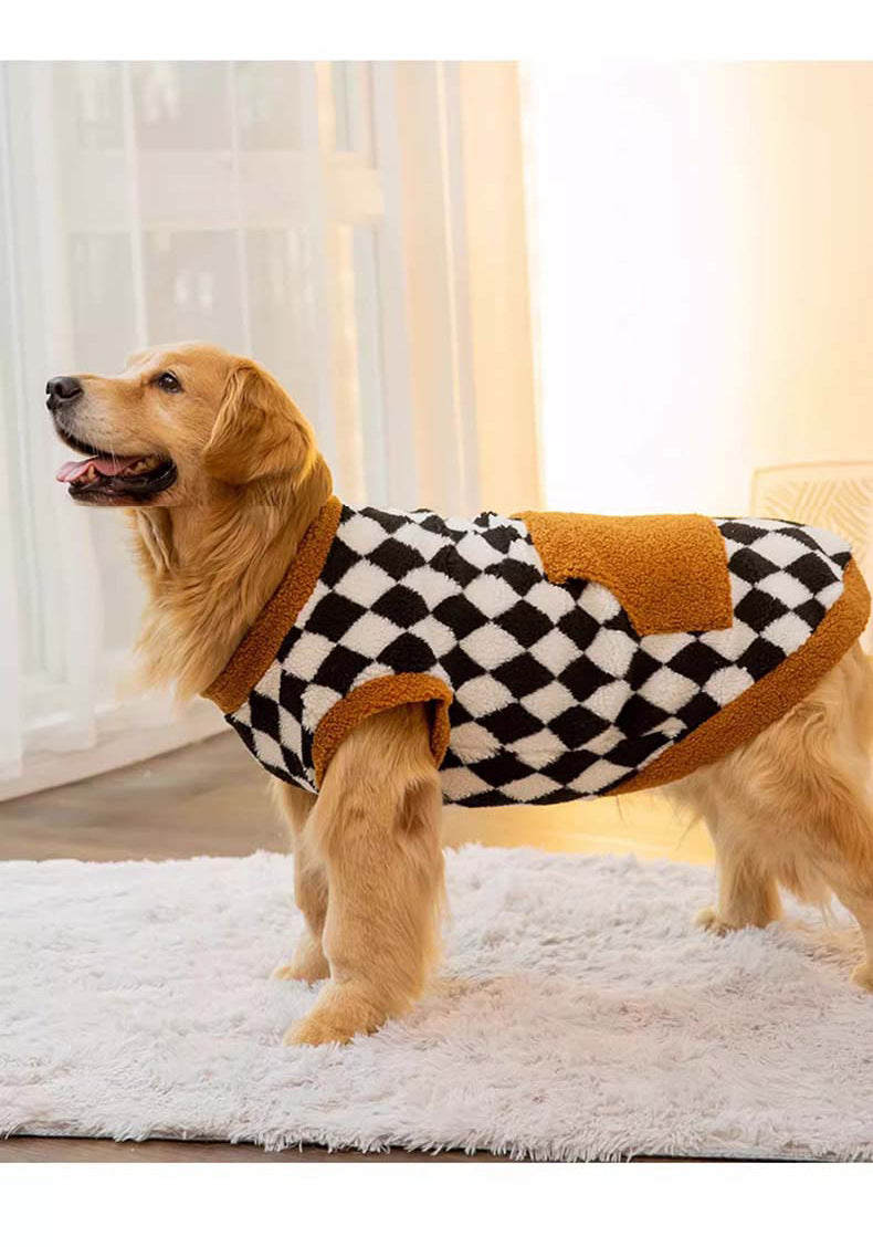Pet Autumn Winter Fluffy Cotton Padded Jacket Vest Clothes
