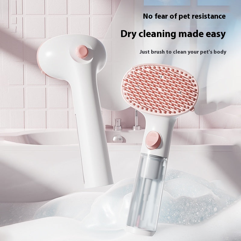 Pet 3 In 1 Steam Brush Adjustable Comb Hair Removal Grooming Tool