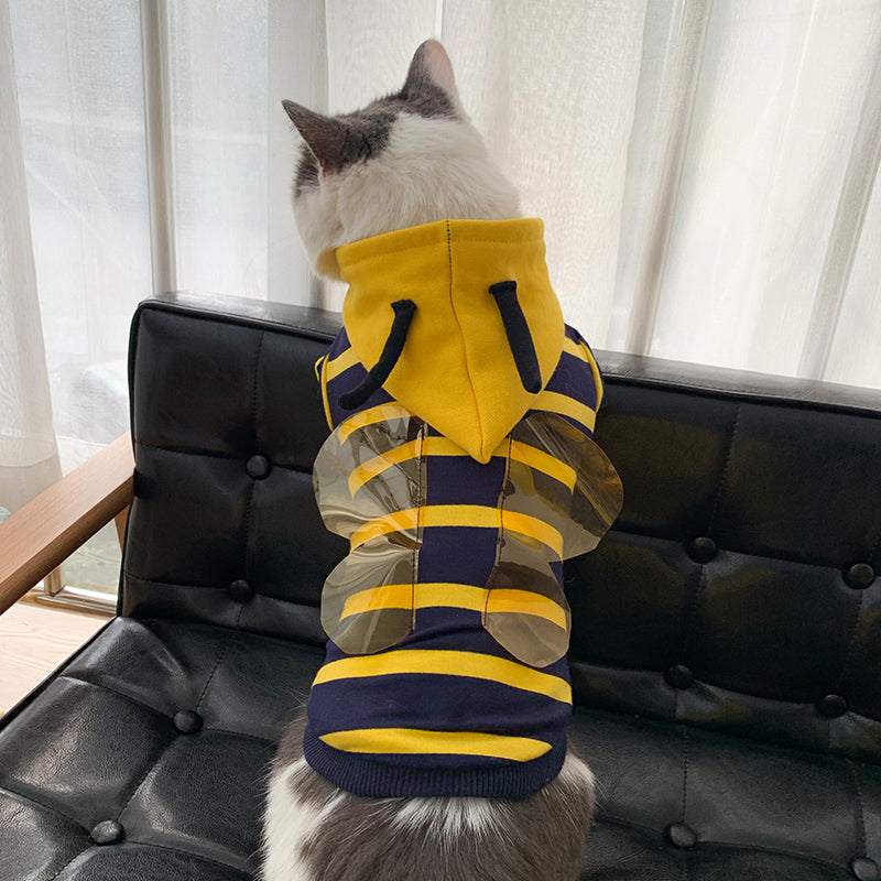 Pet Winter Warm Plush Hooded Costume Coat Jacket