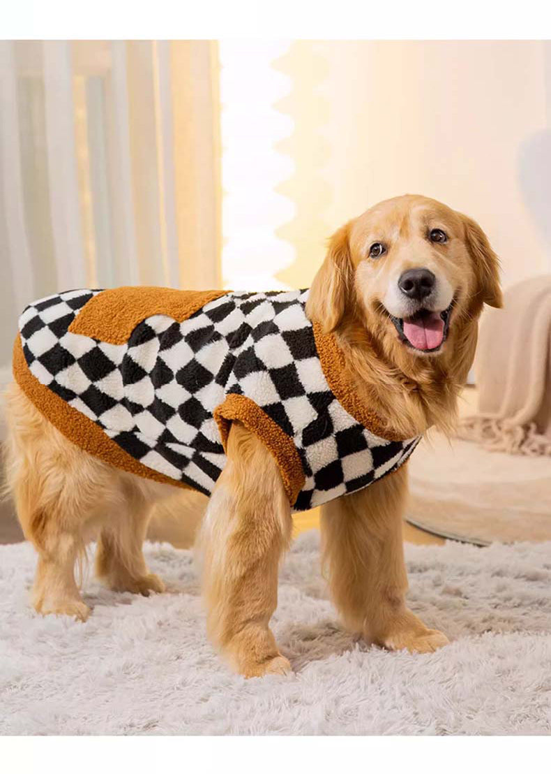 Pet Autumn Winter Fluffy Cotton Padded Jacket Vest Clothes