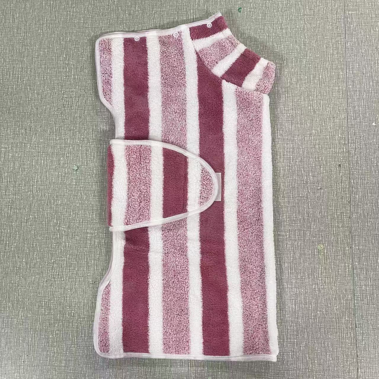 Pet Bath Robe Towel For Fast Drying And Grooming Use