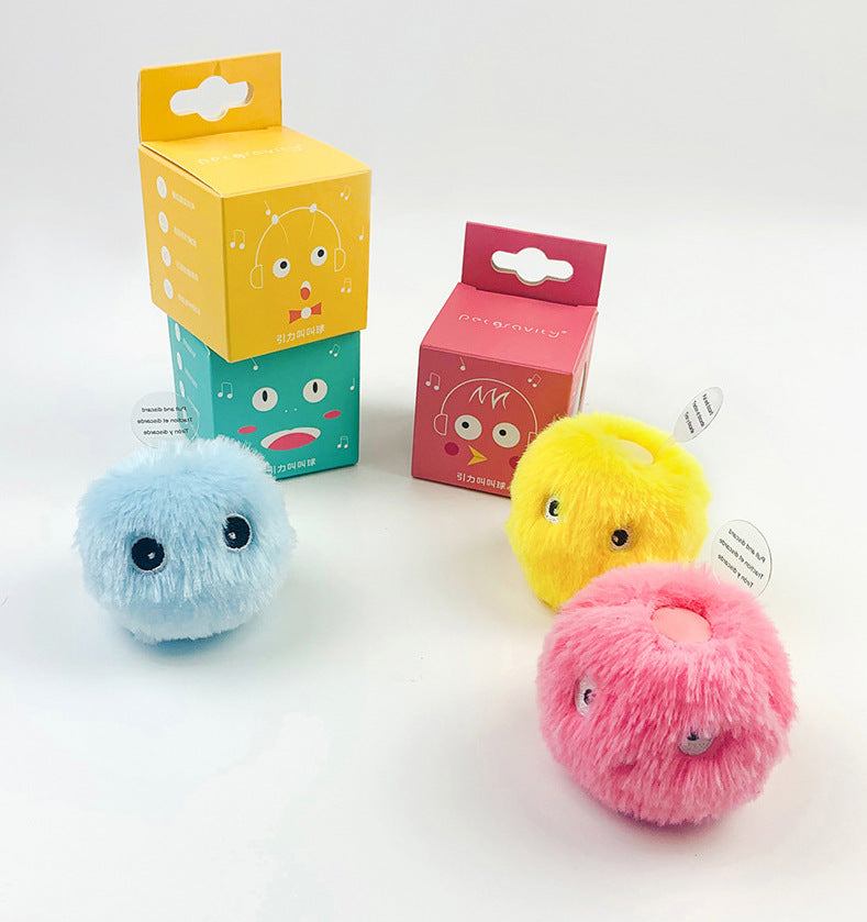 Kitty Calling Light Emitting Teasing Ball Catnip Sound Long Lasting Molar Pet Toy